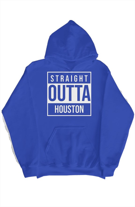 Straight Outta Houston Pullover Hoody Royal