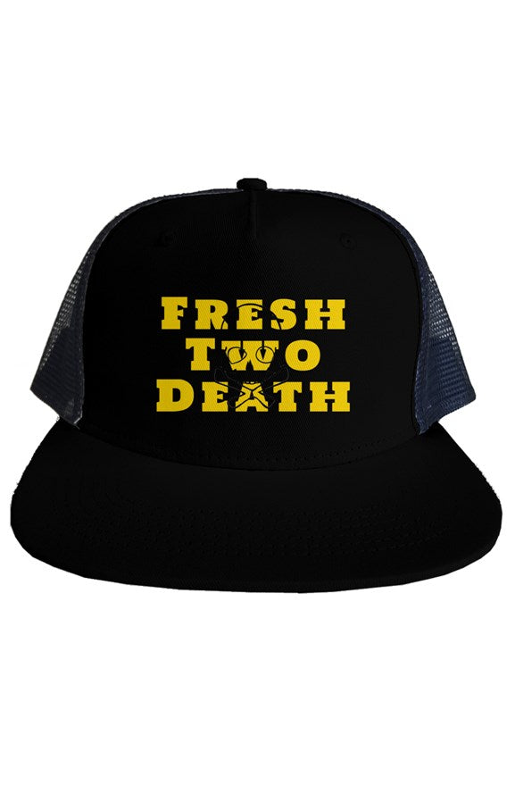 Iconic Fresh Two Death mesh hat  Black/White/Gold