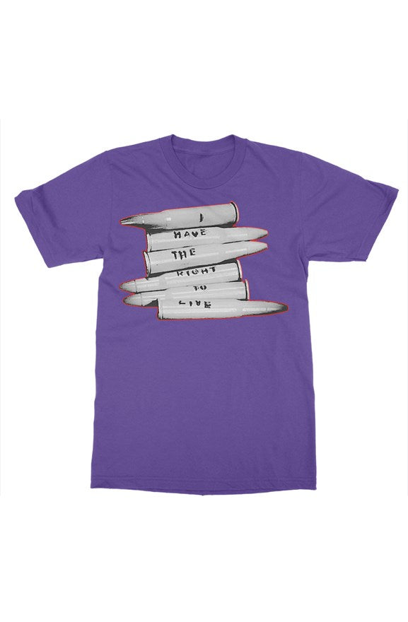 The right to live unisex t shirt Purp