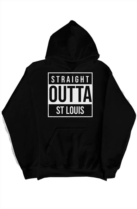 Straight Outta St. Louis pullover hoody BLk