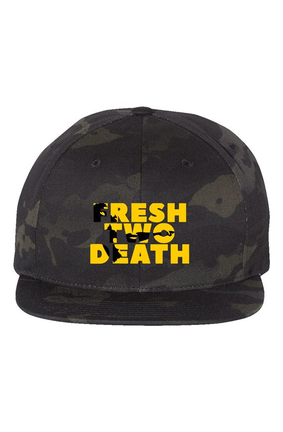 FreshTwoDeath Multicam Black Premium Snapback B/Gold