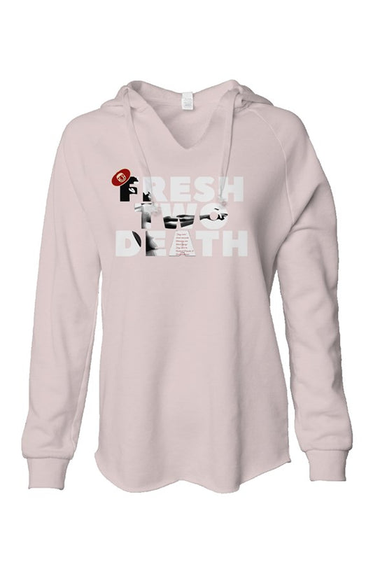 Women's FreshTwoDeath Lightweight  Wash Hooded Sweatshirt