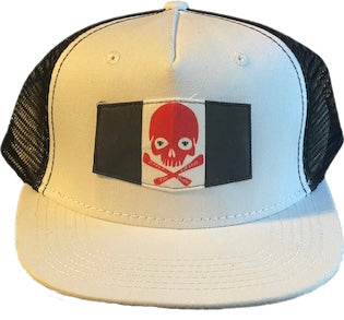 Fresh two Death skull an Bones Mesh Hat